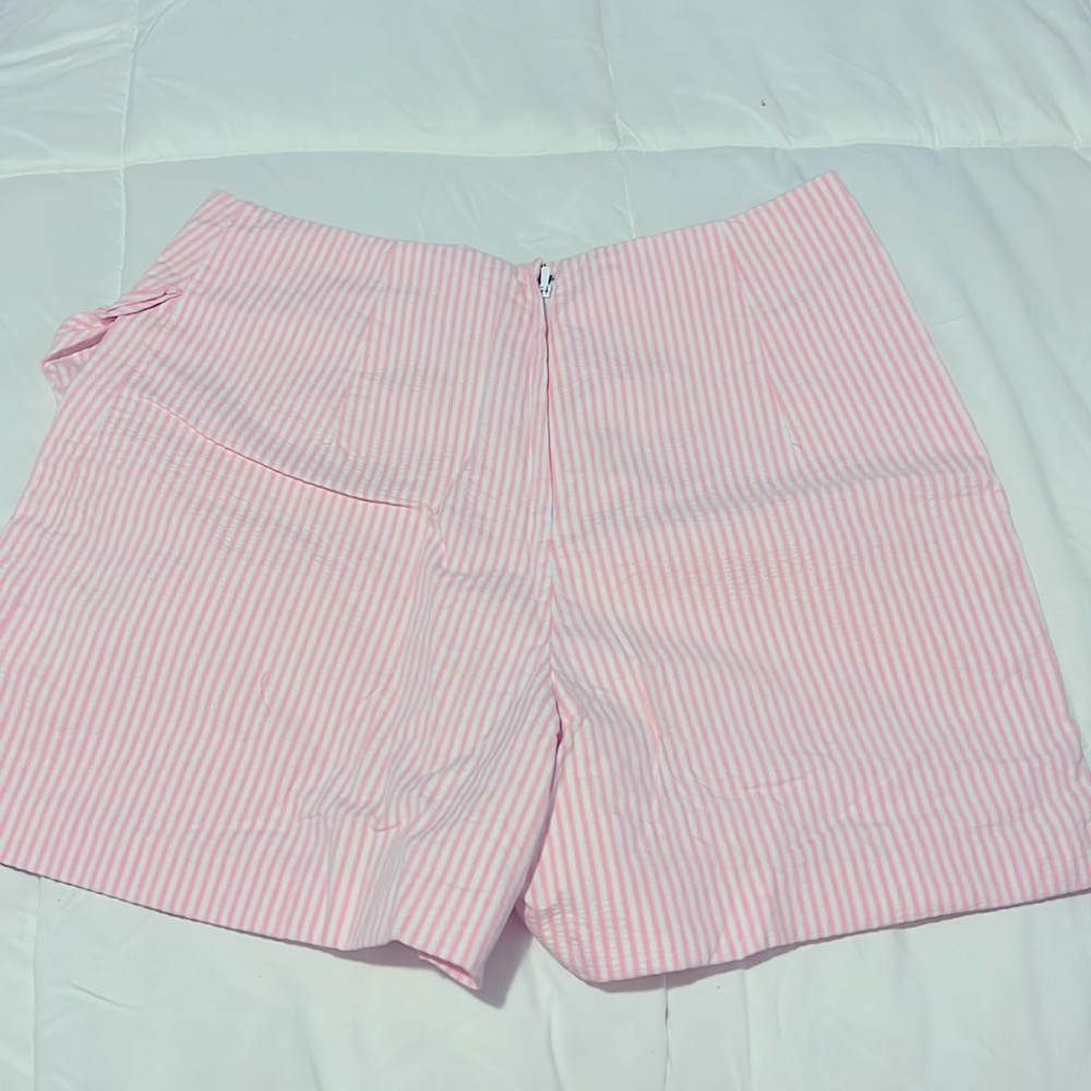 Lilly Pulitzer Faye Skort In Capri Coral Seersucker - Picture 3 of 4